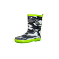 Lime - Front - Hype Childrens-Kids Camo Wellington Boots