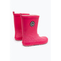 Pink - Side - Hype Childrens-Kids Speckle Fade Wellington Boots