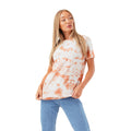 Sand - Front - Hype Womens-Ladies Tie Dye T-Shirt