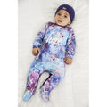 Purple - Back - Hype Baby Unicorn Sleepsuit Set
