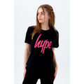 Pink-Black-White - Side - Hype Childrens-Kids Zebra Print T-Shirt (Pack of 3)