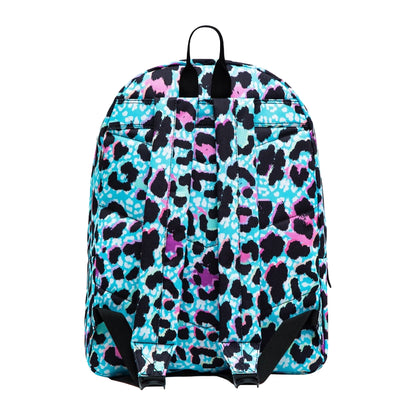 Black-Blue Ice - Back - Hype Leopard Backpack