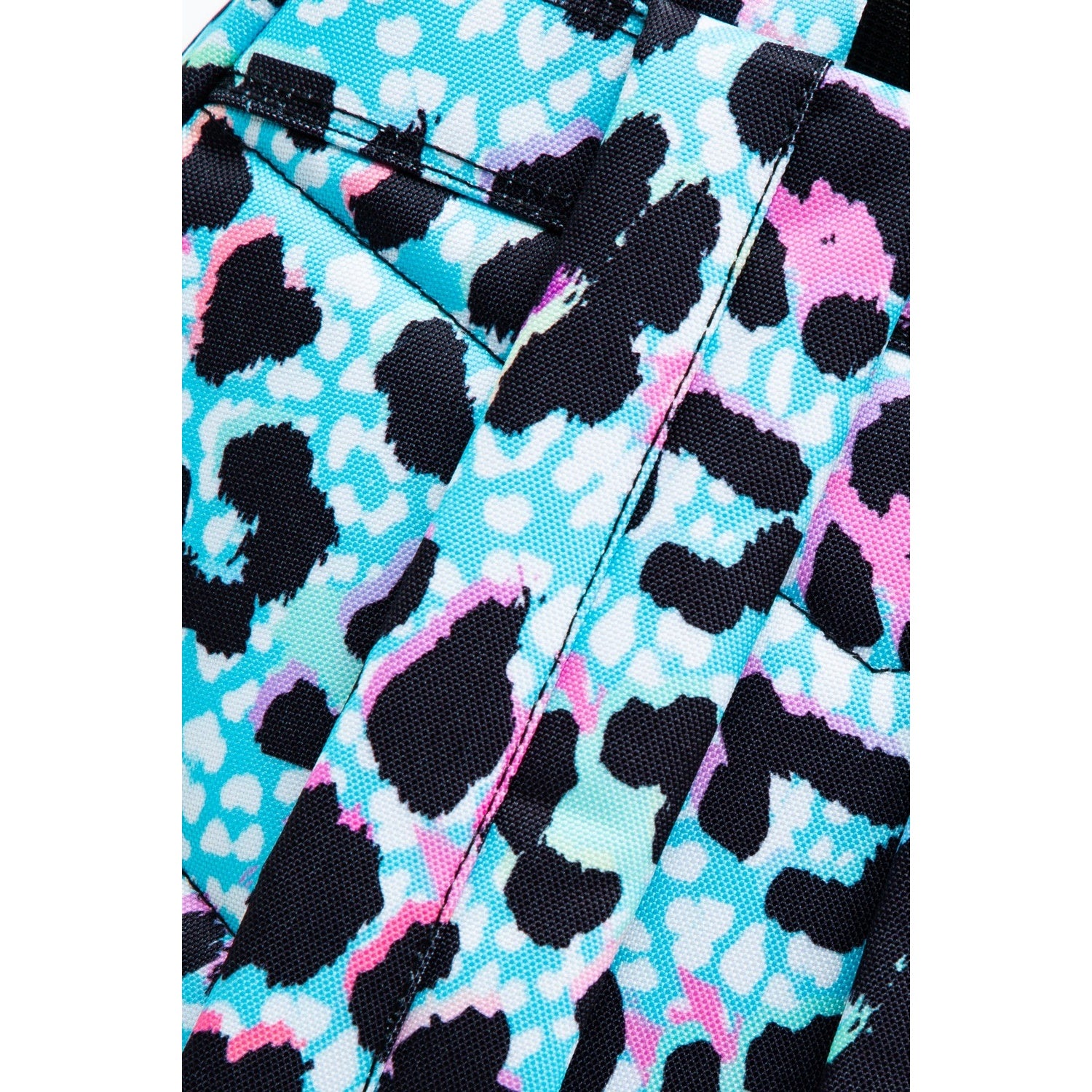 Black-Blue Ice - Close up - Hype Leopard Backpack