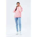 Pink - Back - Hype Childrens-Kids Baffled Casual Jacket