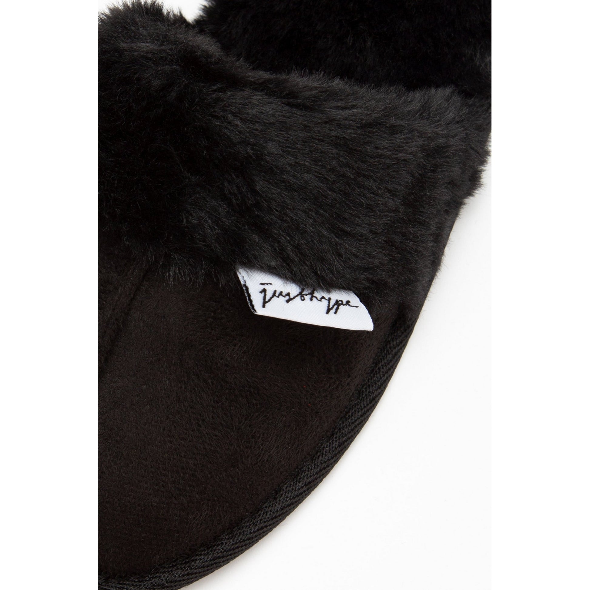 Black - Lifestyle - Hype Womens-Ladies Leopard Print Slippers