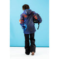 Blue - Side - Hype Childrens-Kids Sunburst Ski Jacket