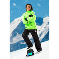 Green - Back - Hype Childrens-Kids Snow Ski Jacket
