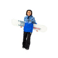 Blue - Front - Hype Childrens-Kids Snow Iceline Camo Ski Jacket