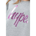 Grey-Pink - Lifestyle - Hype Girls Marl Princess Jumper Dress