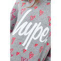 Grey-Red-White - Lifestyle - Hype Girls Love Script Hoodie