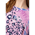 Pink - Lifestyle - Hype Girls Abstract Leopard Print Drop Shoulder Boxy T-Shirt