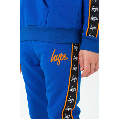 Blue-Orange-Black - Pack Shot - Hype Boys Diversion Script Jogging Bottoms