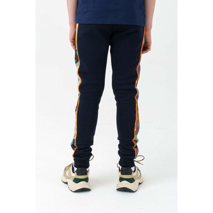 Navy-Orange - Side - Hype Boys Spring Camo Jogging Bottoms