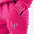 Berry - Side - Hype Girls Script Jogging Bottoms