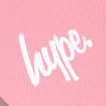 Pink-White - Side - Hype Childrens-Kids Script Flip Flops