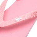 Pink-White - Lifestyle - Hype Childrens-Kids Script Flip Flops