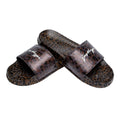 Brown - Side - Hype Unisex Adult Leopard Print Sliders