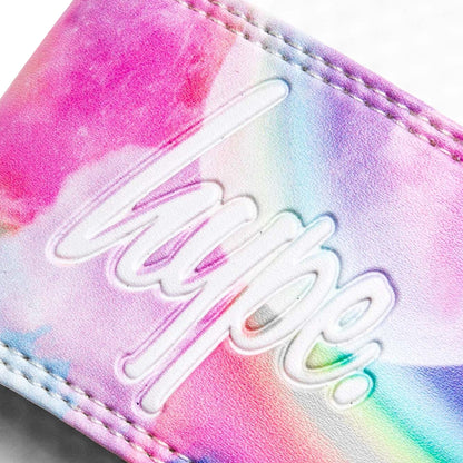 White-Pink-Blue - Back - Hype Childrens-Kids Moons Script Sliders