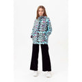 Blue-Black-Pink - Back - Hype Girls Leopard Print Raincoat