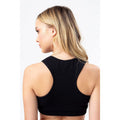 Black - Side - Hype Womens-Ladies Scribble Ribbed Bralette