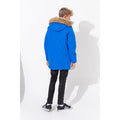 Blue - Side - Hype Childrens-Kids Crest Sleeve Glacial Jacket