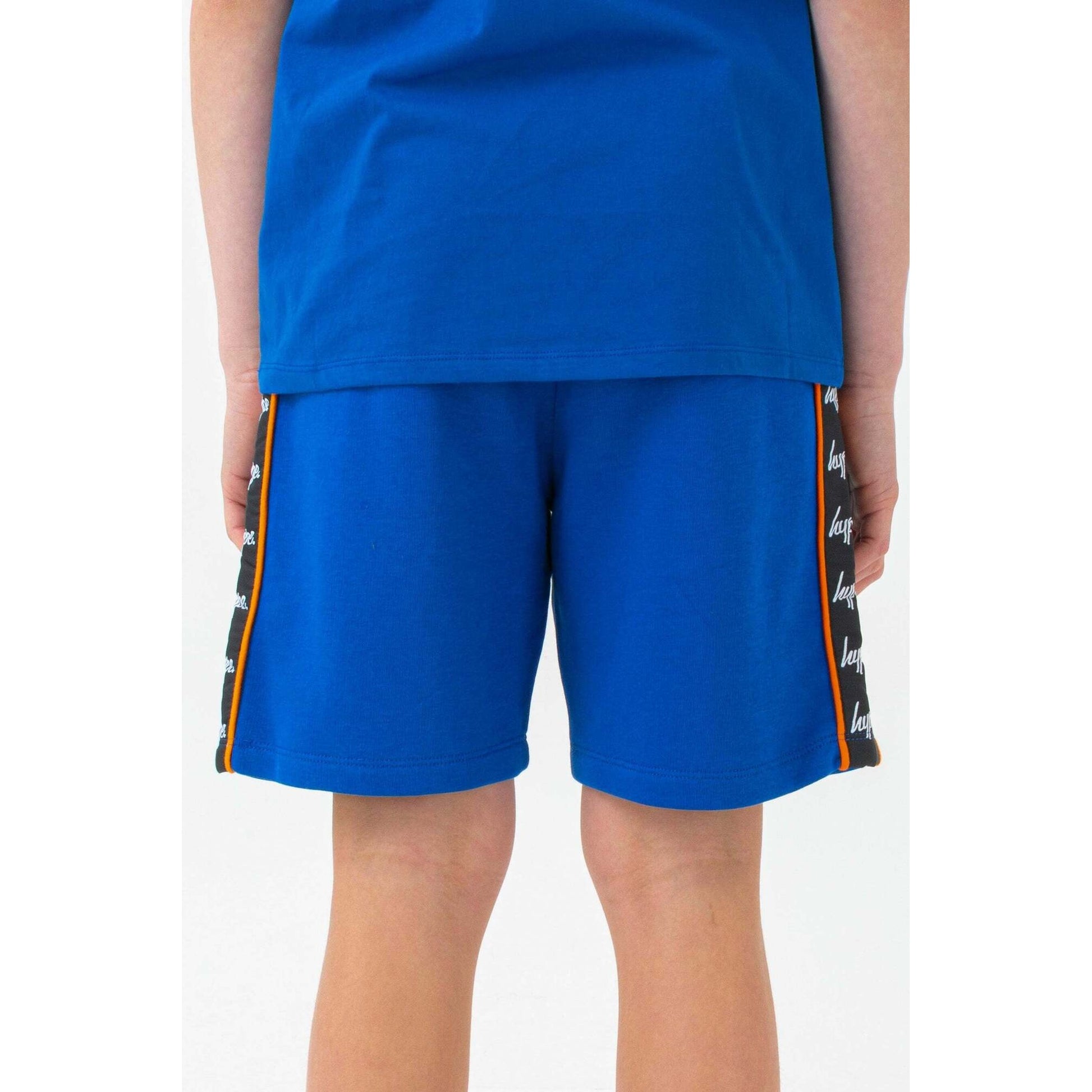 Blue-Black-Orange - Back - Hype Boys Diversion Script Shorts