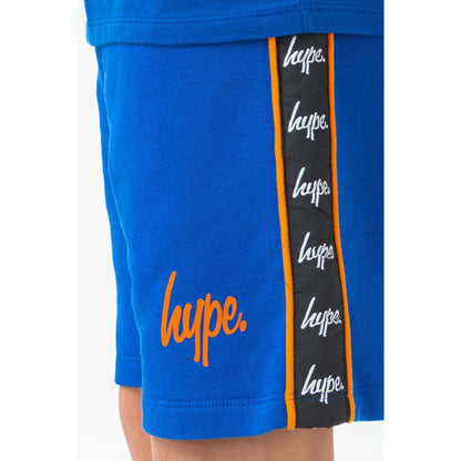 Blue-Black-Orange - Side - Hype Boys Diversion Script Shorts