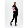Black - Side - Hype Girls Velour Jogging Bottoms