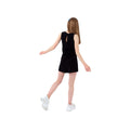 Black - Side - Hype Girls Script Playsuit