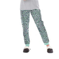 Grey-White-Mint Green - Lifestyle - Hype Girls Leopard Print Pyjama Set