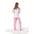 Pink-White - Side - Hype Girls Leopard Print Pyjama Set