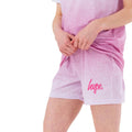 Pink - Lifestyle - Hype Girls Speckle Fade Script Short Pyjama Set