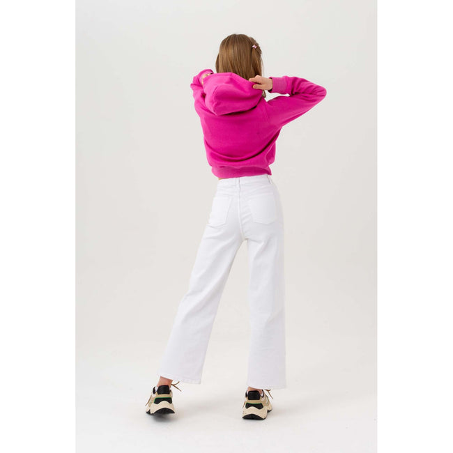 Berry-Navy - Close up - Hype Girls Script Crop Hoodie (Pack of 2)