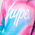 Pink-Blue-White - Lifestyle - Hype Girls Pastel Wave Script Hoodie