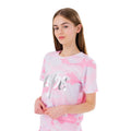Pink-Silver - Front - Hype Girls Camo Crop Top