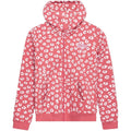 Pink-White - Front - Hype Girls Leopard Print Hoodie