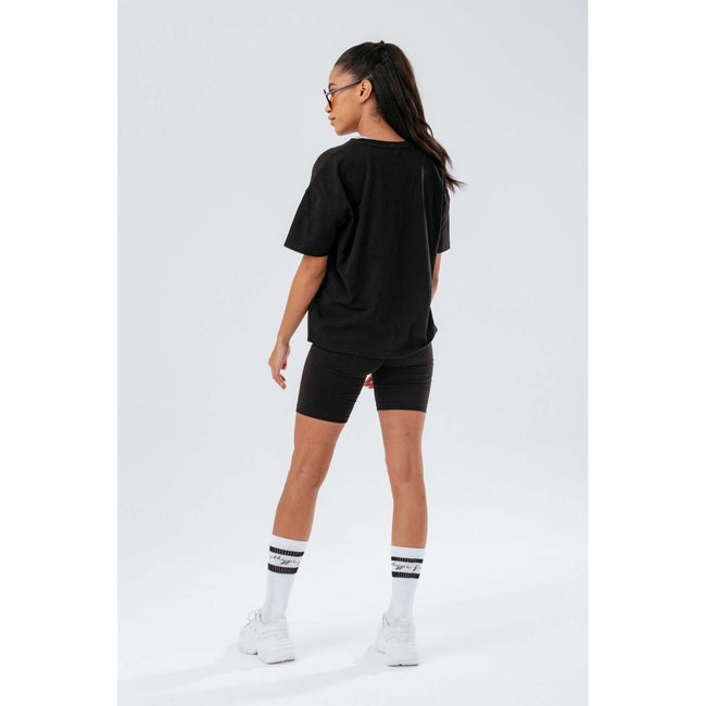 Black - Lifestyle - Hype Womens-Ladies Scribble Boxy T-Shirt & Shorts Set