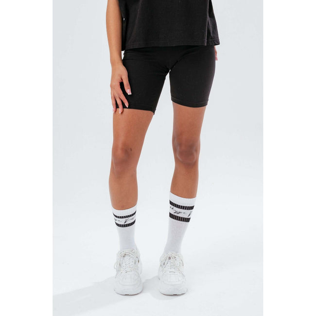 Black - Pack Shot - Hype Womens-Ladies Scribble Boxy T-Shirt & Shorts Set
