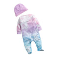 Pink-Blue - Back - Hype Baby Clouds Sleepsuit
