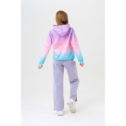 Purple-White-Blue - Side - Hype Girls Mykonos Fade Hoodie