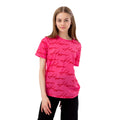 Pink - Front - Hype Girls Track Scribble T-Shirt