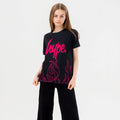 Black-Pink - Back - Hype Girls Groovey Flames T-Shirt