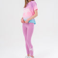 Pink-Purple-Blue - Back - Hype Girls Mykonos Fade T-Shirt & Jogging Bottoms Set