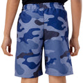 Blue - Back - Hype Boys Camouflage Swim Shorts