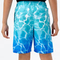 Blue-White - Back - Hype Boys Pool Fade Swim Shorts