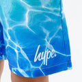 Blue-White - Side - Hype Boys Pool Fade Swim Shorts