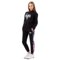 Black-White-Purple - Front - Hype Girls Butterfly Tracksuit Set