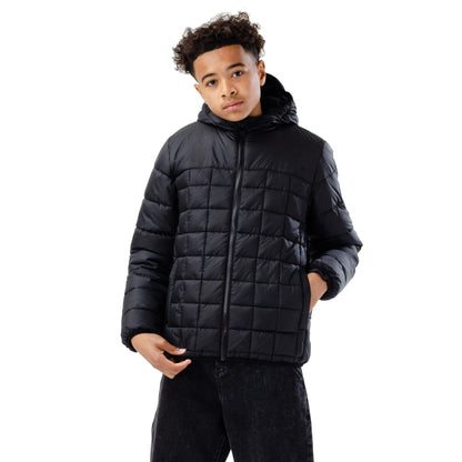 Black - Front - Hype Childrens-Kids Baffled Jacket