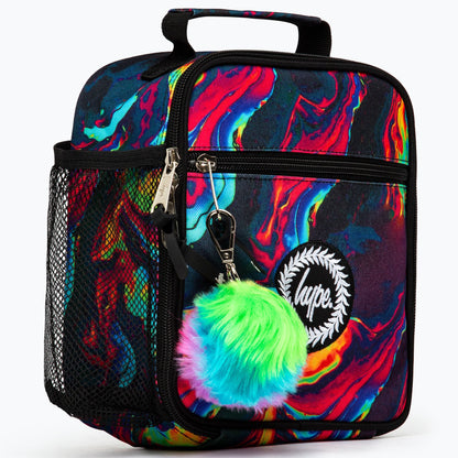 Multicoloured - Side - Hype Iridescent Infrared Marble Lunch Box