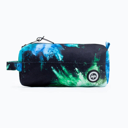 Blue-Black-Green - Front - Hype Chalk Dust Pencil Case